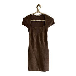 Babaton Aritzia sweater emerge dress xxs NWT Taupe color